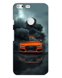 Чохол для Google Pixel XL з картинкою «Audi у хмарах диму»