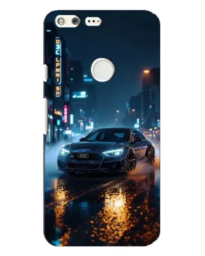 Чохол для Google Pixel XL з картинкою «Нічне місто та Audi»