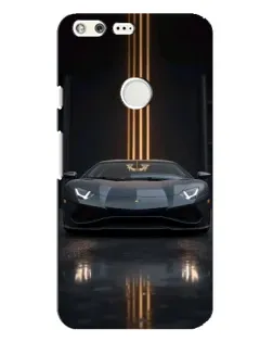 Чохол для Google Pixel XL з картинкою «Lamborghini золоті лінії»