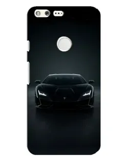 Чохол для Google Pixel XL з картинкою «Чорний Lamborghini Aventador»