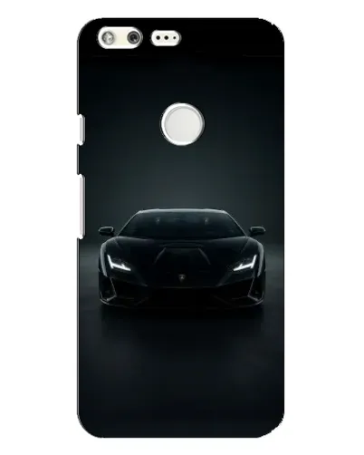 Чохол для Google Pixel XL з картинкою «Чорний Lamborghini Aventador»