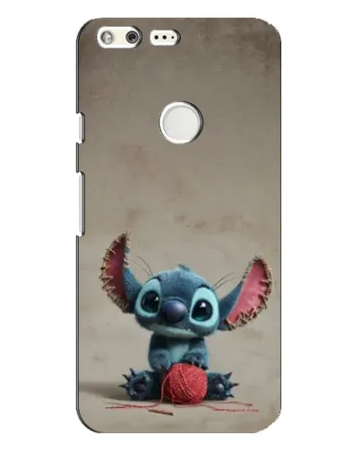Чехол для Google Pixel XL с картинкой «Стич на коричневом фоне»