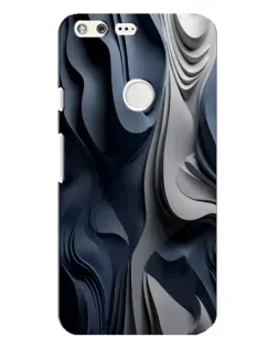Чохол для Google Pixel XL з картинкою «Об'ємні сині складки»