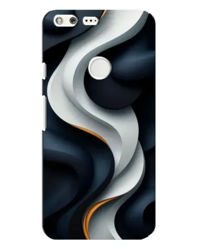Чохол для Google Pixel XL з картинкою «Об'ємні чорно-білі стрічки»