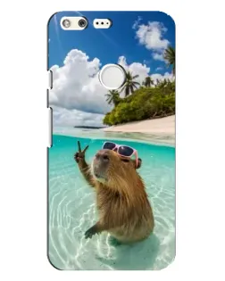 Чохол для Google Pixel XL з картинкою «Капібара на морі»