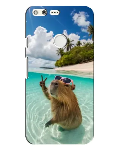 Чохол для Google Pixel XL з картинкою «Капібара на морі»
