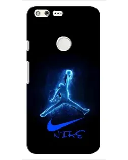 Чохол для Google Pixel з картинкою «Jordan Neon Blue»
