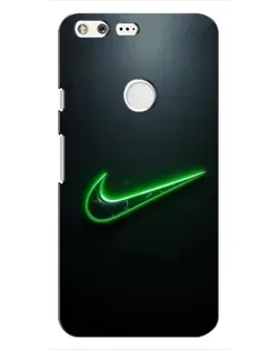 Чохол для Google Pixel з картинкою «Неоновий контур Nike»