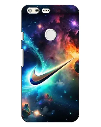 Чохол для Google Pixel з картинкою «Космічний Nike Swoosh»