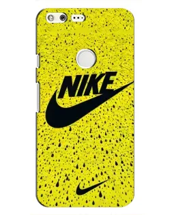 Чохол для Google Pixel з картинкою «Жовтий текстурний Nike»