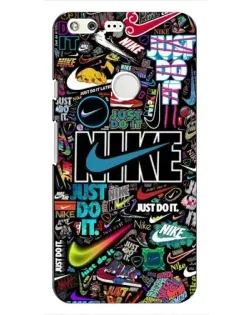 Чохол для Google Pixel з картинкою «Яскравий колаж Nike»