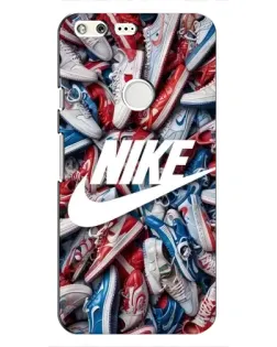 Чохол для Google Pixel з картинкою «Космічний Nike Blue»