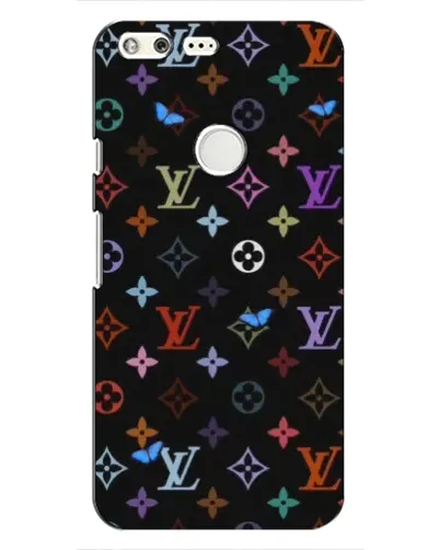Чохол для Google Pixel з картинкою «Кольорова монограма LV»