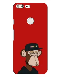 Чохол для Google Pixel з картинкою «Bored Ape — червоний фон»