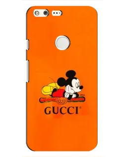 Чохол для Google Pixel з картинкою «Міккі Маус Gucci — помаранч»