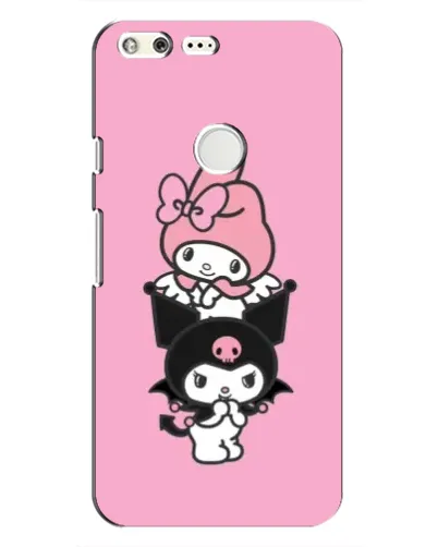 Чохол для Google Pixel з картинкою «Тріо My Melody та Kuromi»