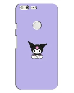 Чохол для Google Pixel з картинкою «Kuromi — фіолетовий мінімалізм»