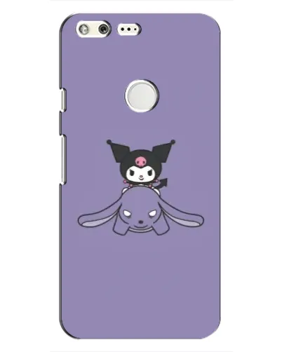 Чохол для Google Pixel з картинкою «Kuromi на ліловому фоні»