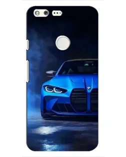 Чохол для Google Pixel з картинкою «Блакитна BMW M4»
