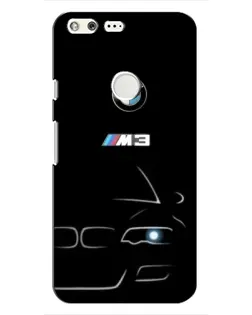 Чохол для Google Pixel з картинкою «Мінімалістичний принт BMW M3»