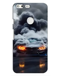 Чохол для Google Pixel з картинкою «BMW у диму»