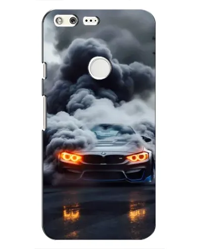 Чохол для Google Pixel з картинкою «BMW у диму»