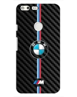 Чохол для Google Pixel з картинкою «Емблема BMW та карбон»