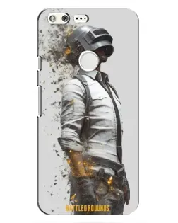 Чохол для Google Pixel з картинкою «PUBG — боєць у пилу»