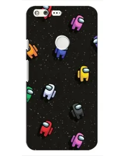 Чохол для Google Pixel з картинкою «Космічний патерн Among Us»