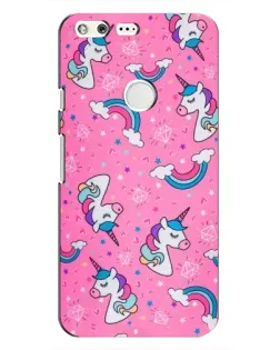 Чохол для Google Pixel з картинкою «Unicorn паттерн рожевий»