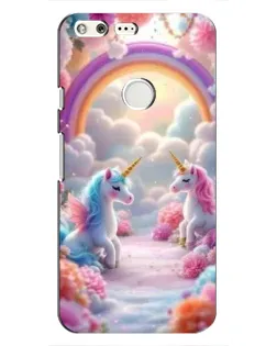Чохол для Google Pixel з картинкою «Веселка і єдинороги»