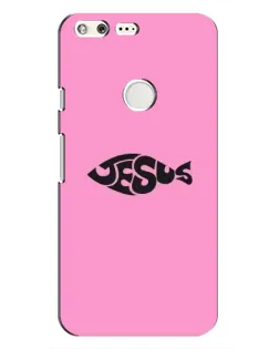 Чохол для Google Pixel з картинкою «Рожевий символ Jesus»