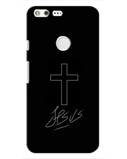 Чохол для Google Pixel з картинкою «Графічний хрест Jesus»