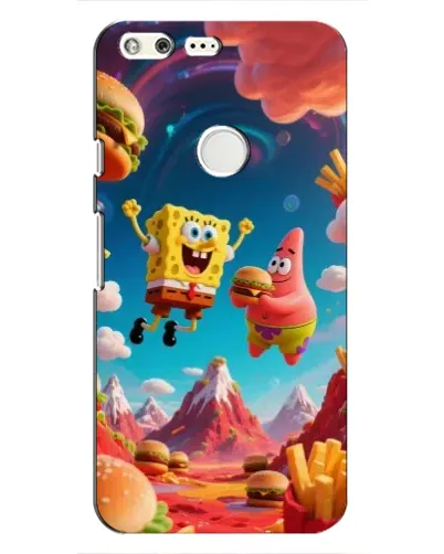 Чохол для Google Pixel з картинкою «Космічний фастфуд»