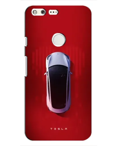 Чохол для Google Pixel з картинкою «Tesla Top View»
