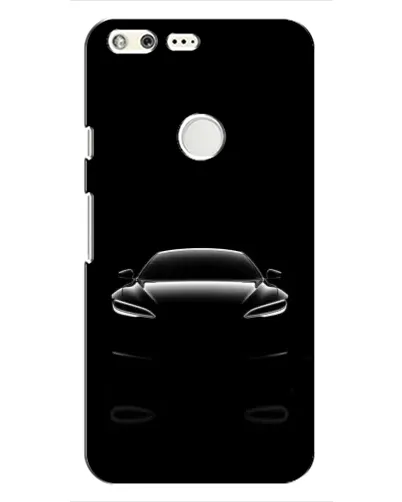 Чохол для Google Pixel з картинкою «Силует Tesla Night»