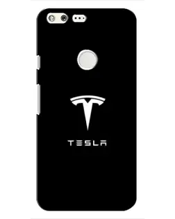 Чохол для Google Pixel з картинкою «Tesla White Logo»