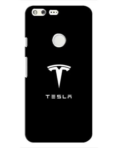 Чохол для Google Pixel з картинкою «Tesla White Logo»