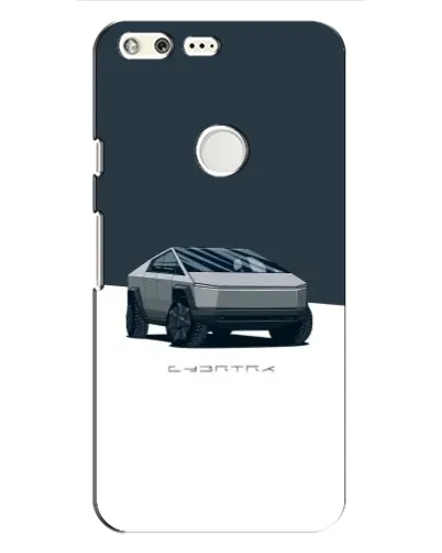 Чохол для Google Pixel з картинкою «Сріблястий Cybertruck Tesla»