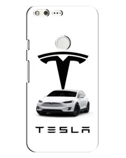 Чохол для Google Pixel з картинкою «Tesla White Style»