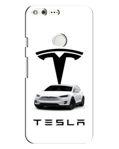 Чохол для Google Pixel з картинкою «Tesla White Style»