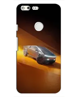 Чохол для Google Pixel з картинкою «Cybertruck у пустелі»