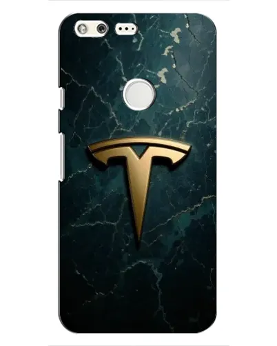 Чохол для Google Pixel з картинкою «Мармурова Tesla Gold»