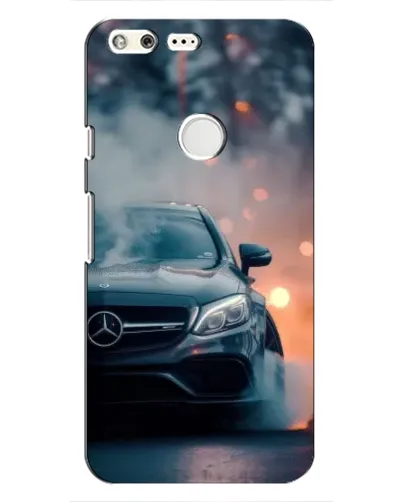 Чохол для Google Pixel з картинкою «Mercedes — нічне місто»