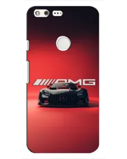 Чохол для Google Pixel з картинкою «Mercedes AMG — червона лінія»