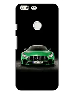 Чохол для Google Pixel з картинкою «Mercedes — неоновий лого»