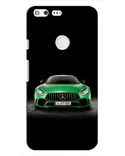 Чохол для Google Pixel з картинкою «Mercedes — неоновий лого»
