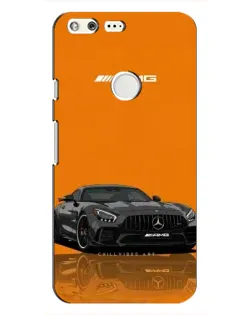 Чохол для Google Pixel з картинкою «Помаранчевий Mercedes AMG»
