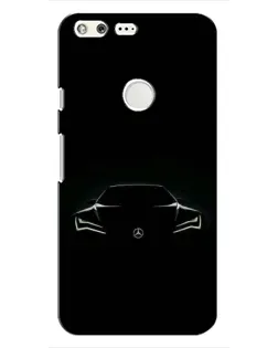 Чохол для Google Pixel з картинкою «Mercedes — силует авто»