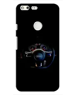Чохол для Google Pixel з картинкою «Салон Audi — кермо»